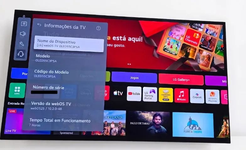 Smart TV LG OLED Evo 55 4K ThinQ AI OLED55C3PSA - Foto 3
