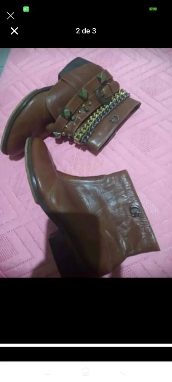 Vendo Bota da Carmen Steffens couro original  - Foto 3