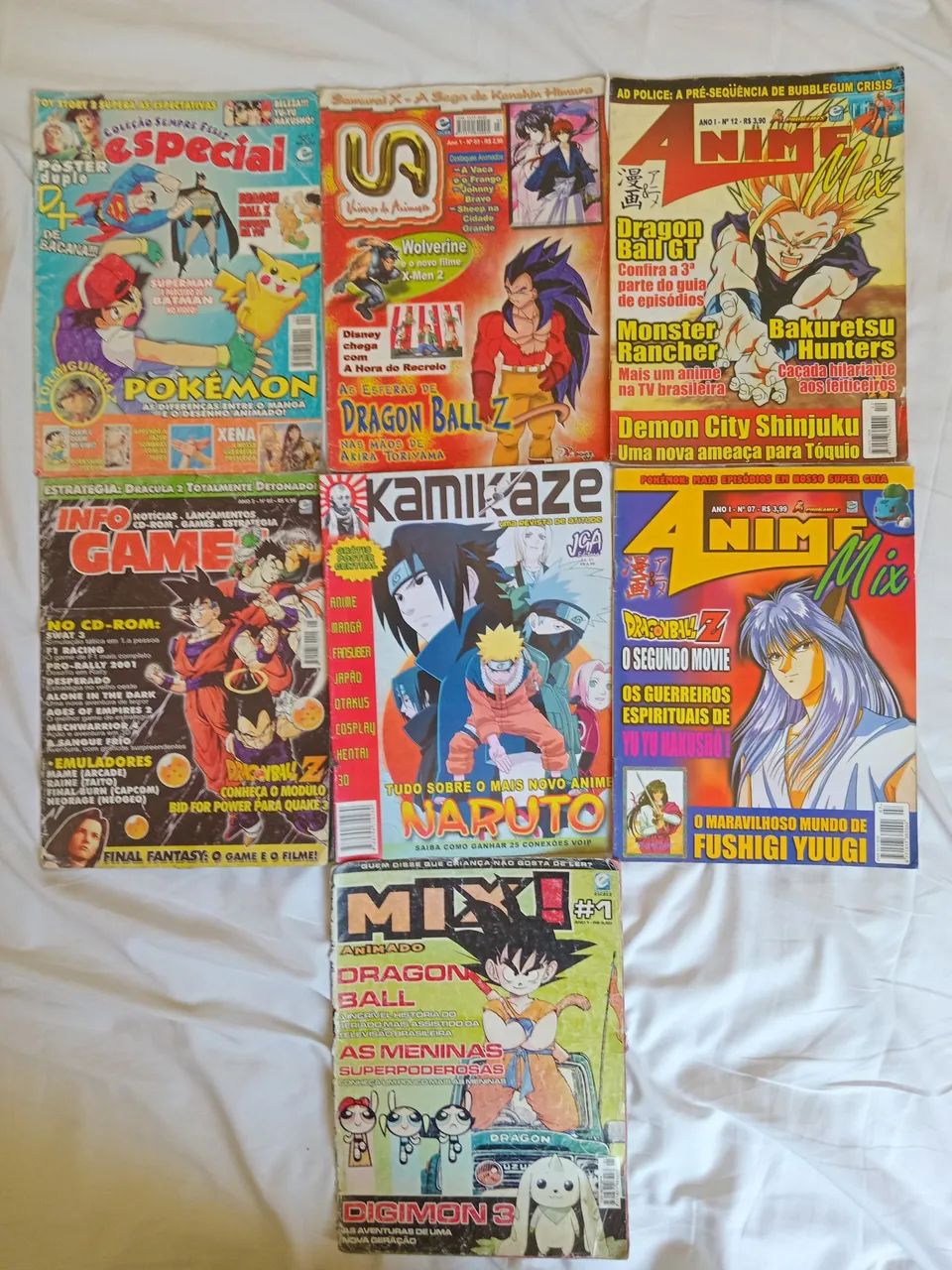 03 Revistas Diversas Animes e Mangás