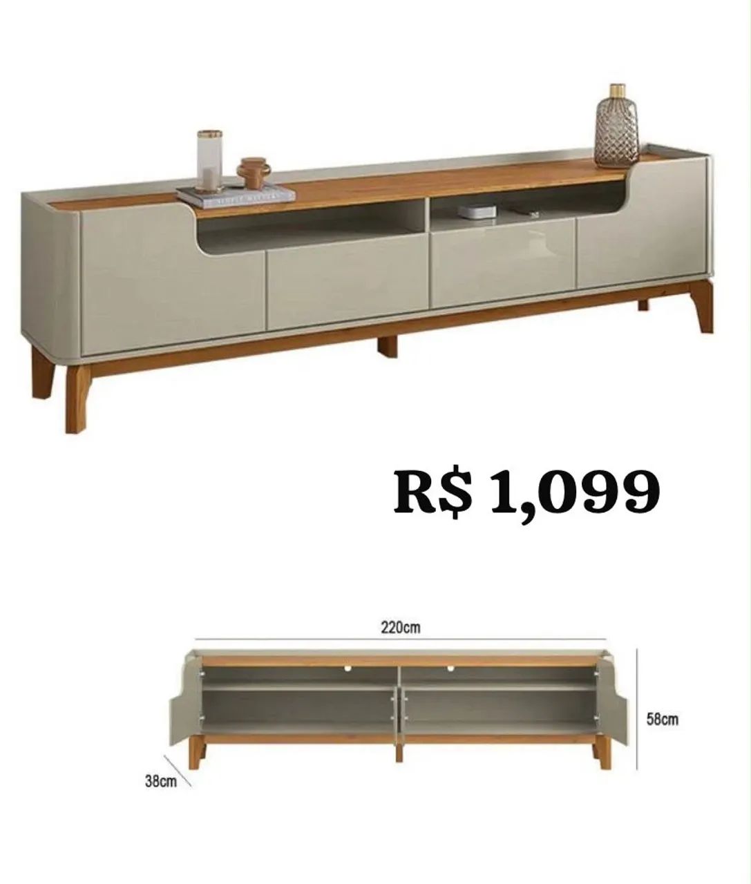 Rack bancada Lima 2,20m - Promoção  - Foto 2