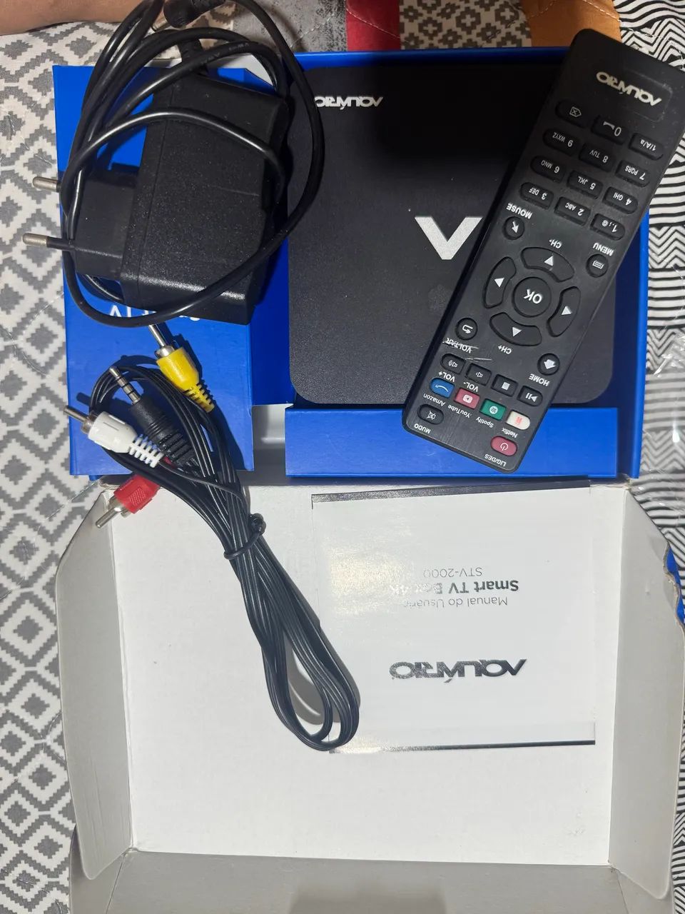 Smart TV Box Aquário STV-2000 4K Completa com Caixa e Controle - Foto 3