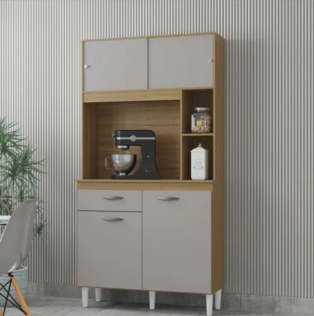 Armário de Cozinha Compacto Duda 90cm C/ Gaveta Novo na Caixa, Frete Grátis! - Foto 5