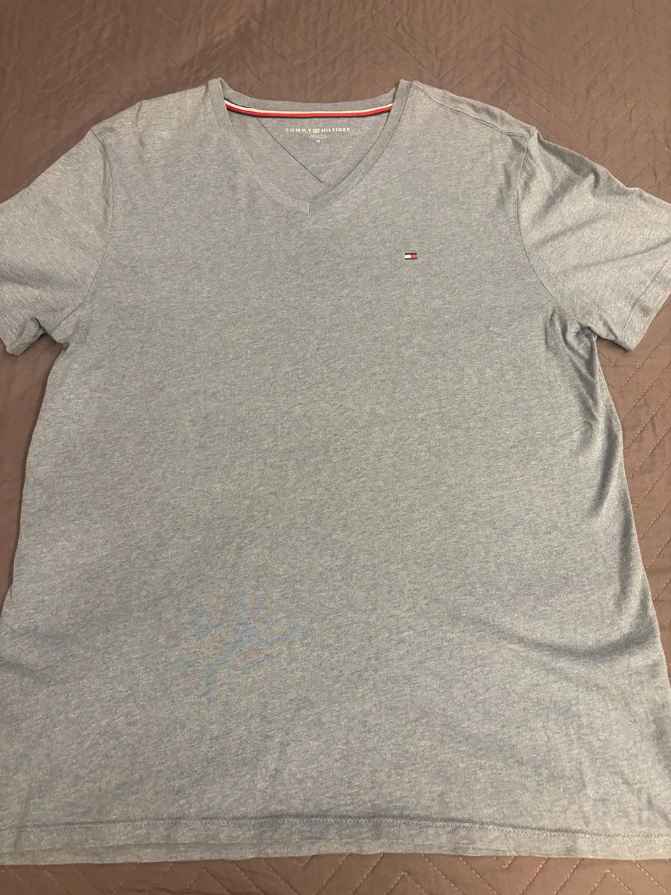 Camisa TOMMY HILFIGER gola V tam M - Foto 3