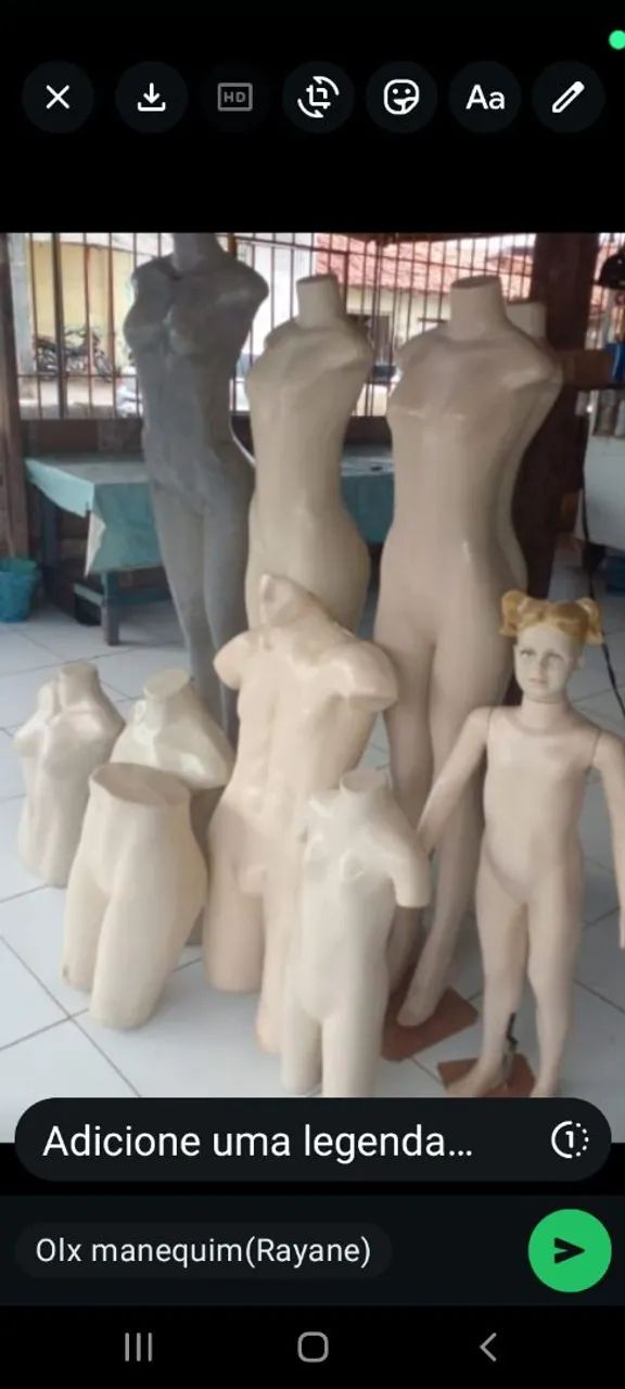 MANEQUINS BEM CONSERVADO.(60 REAIS CADA) - Foto 2