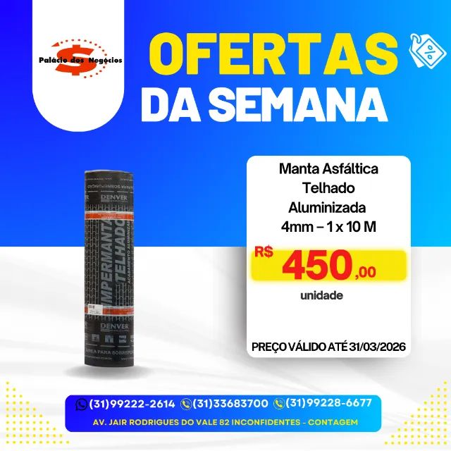 Manta Asfáltica Telhado Aluminizada