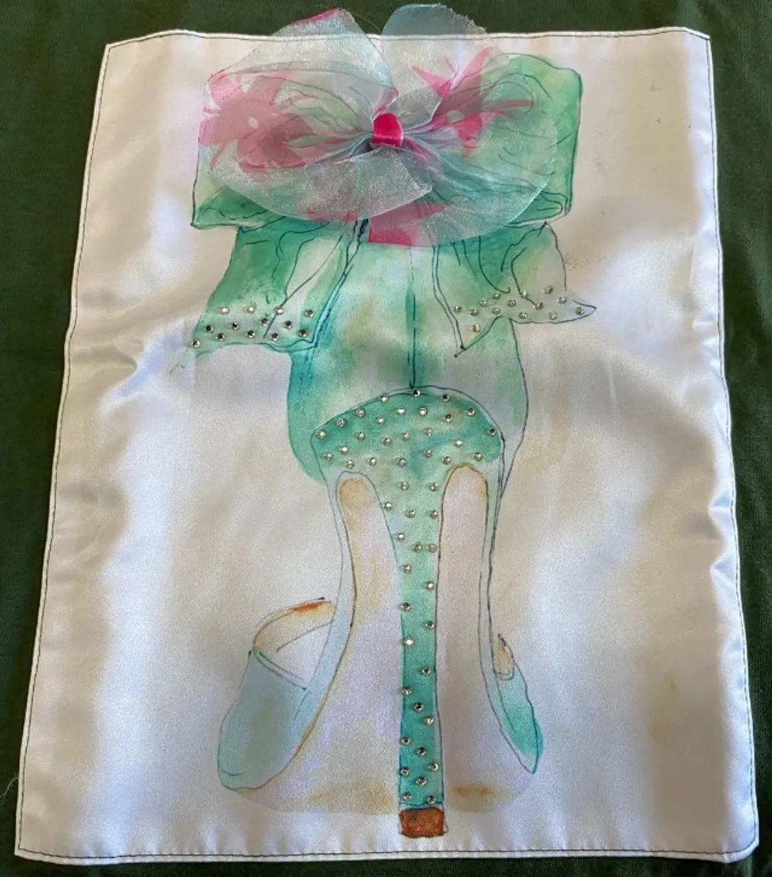 Camiseta estampa sapato com strass - Foto 2