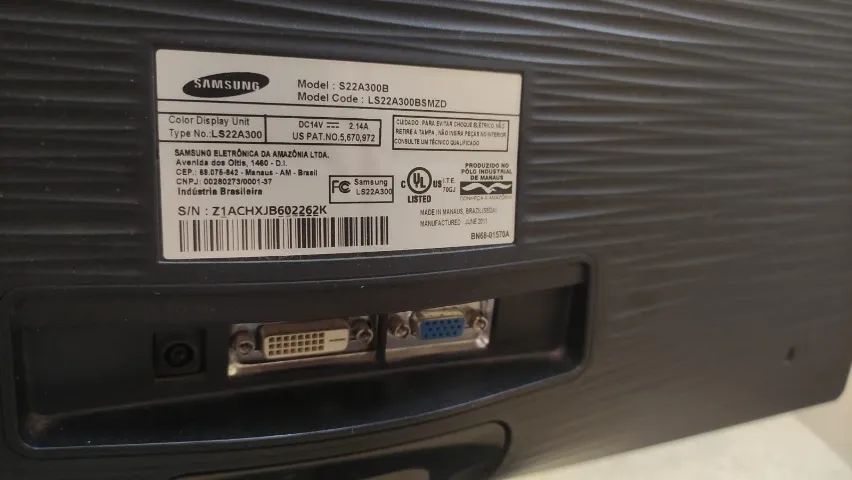Monitor Samsung S22A300B - 21,5" - COM DEFEITO - Foto 4