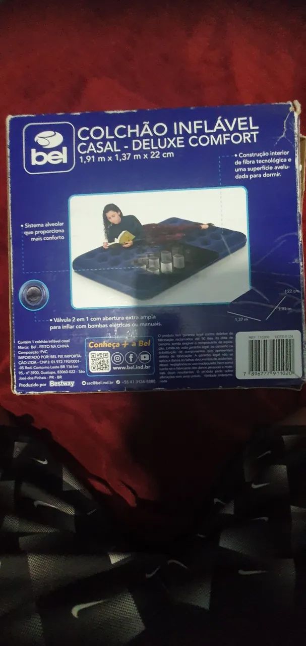 Colchão inflável casal 1,91m x 1,37m - Foto 2