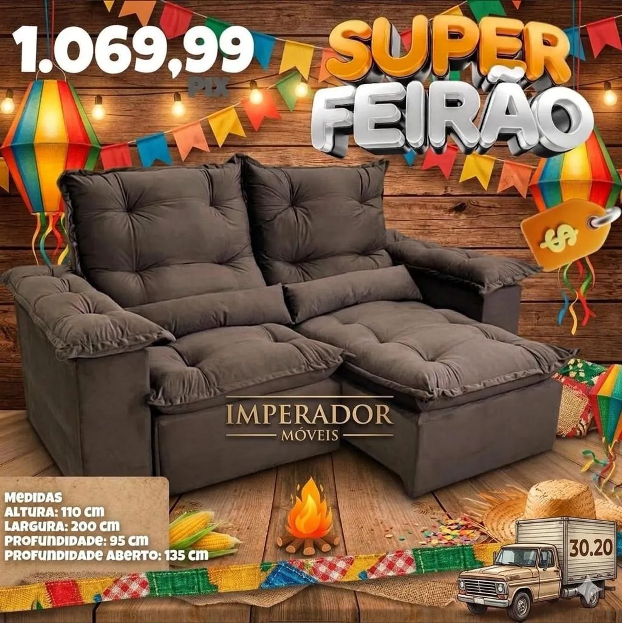 Sofa retrátil 