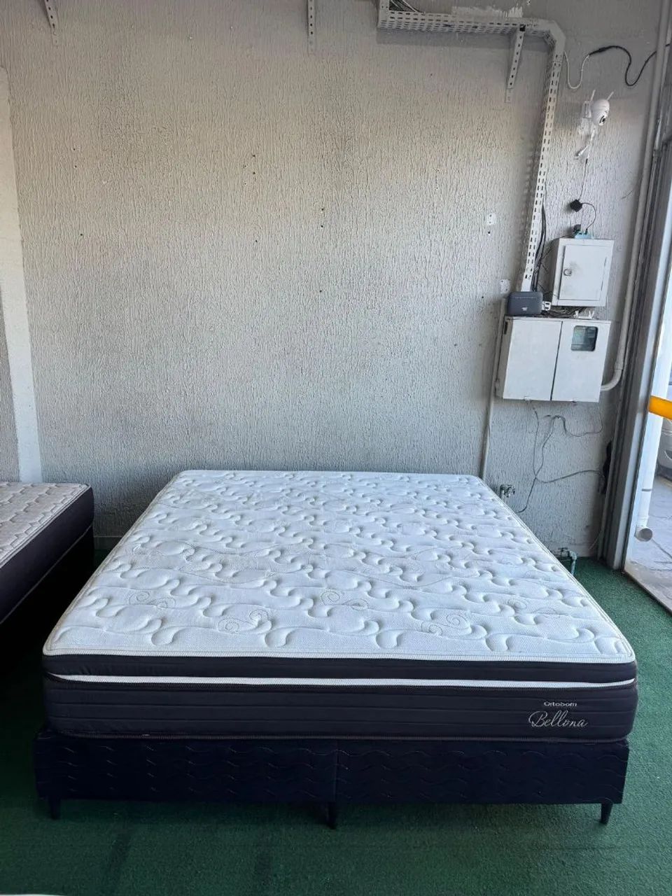 Cama Box King Colchão Ortobom Molas - Foto 2