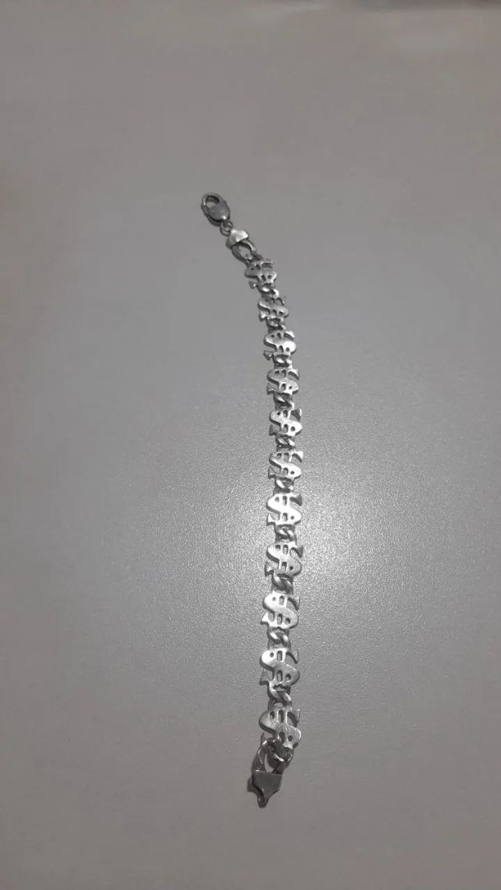Pulseira Prata Cifrão 925