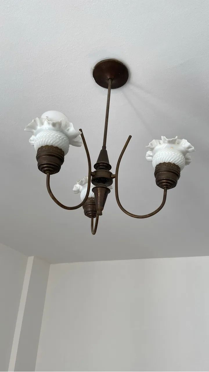 3 lindos lustres antigos.