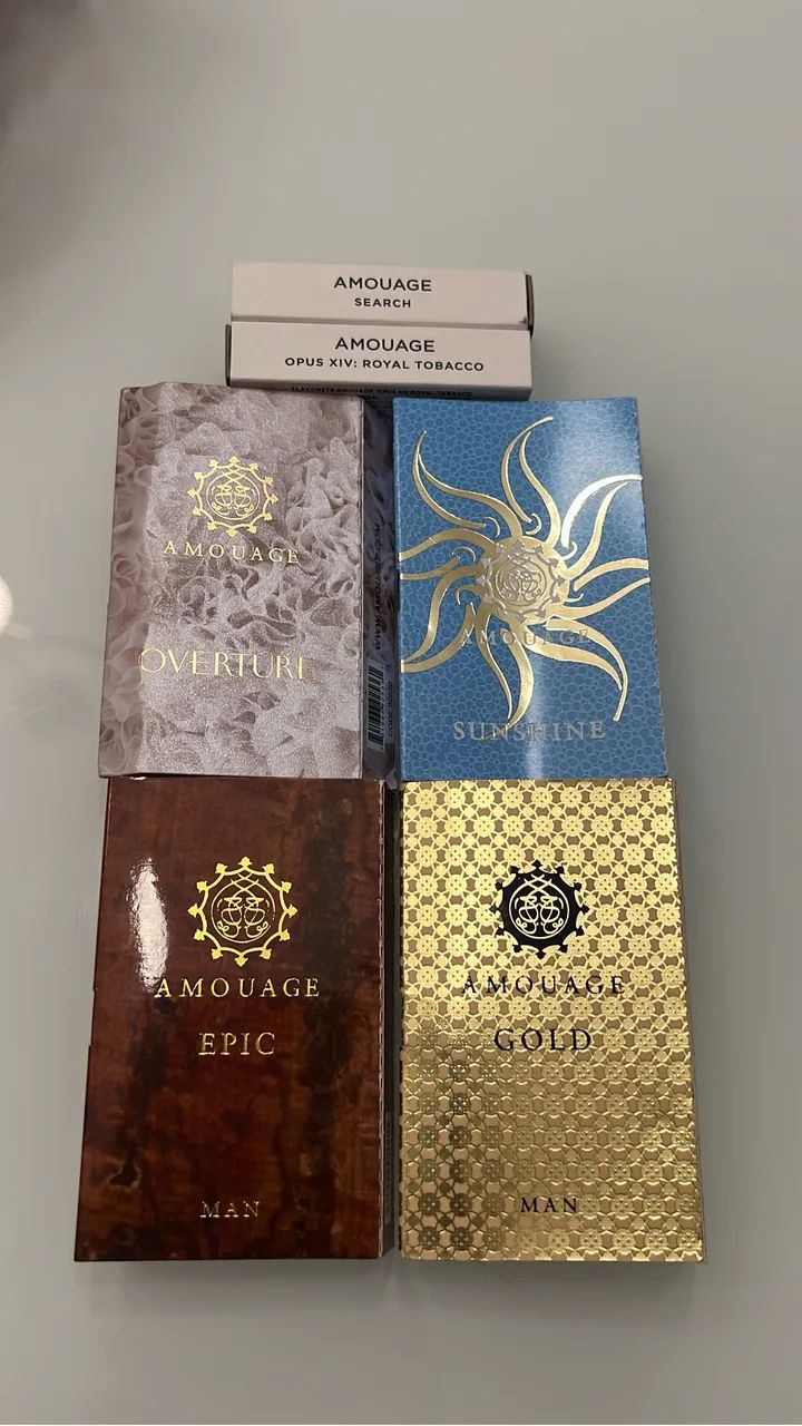 Flaconetes de perfumes de nicho AMOUAGE