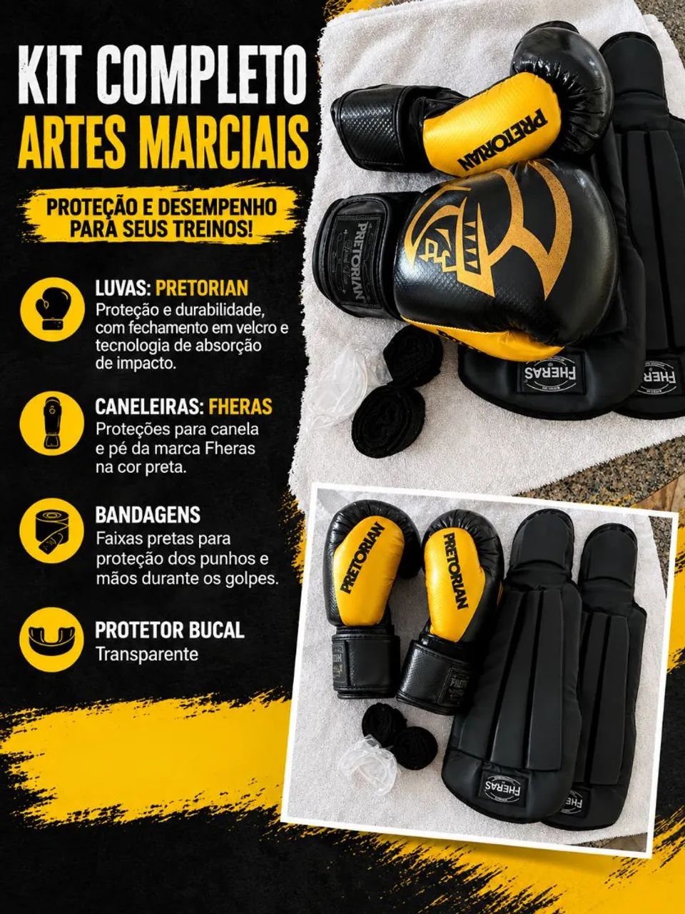 Kit artes marciais