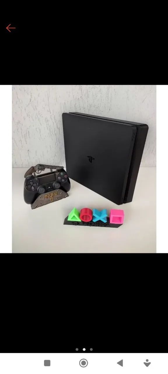 Ps4 slim dois controles