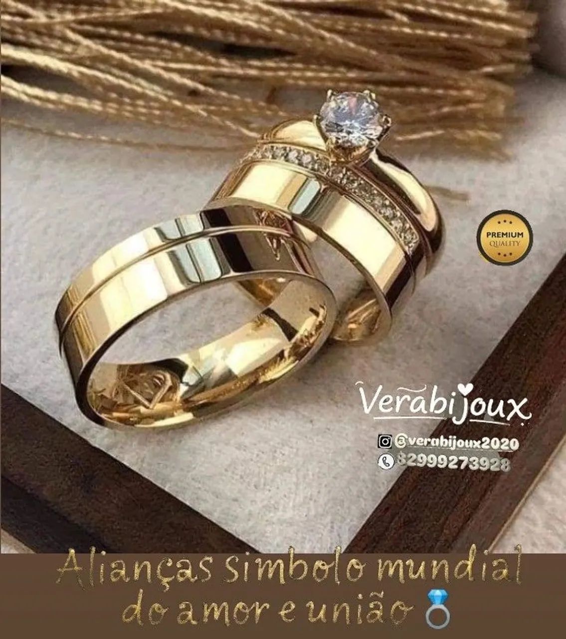 ALIANÇAS BANHADAS A OURO 18KILATES  - Foto 3