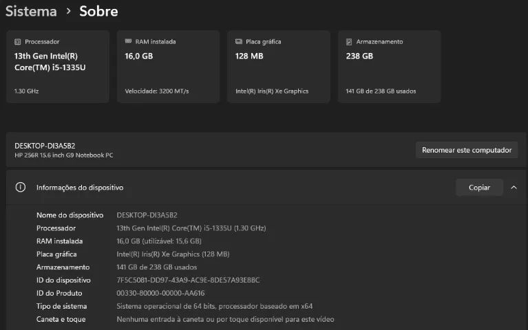 notebook hp 256r g9 intel core i5 - Foto 5