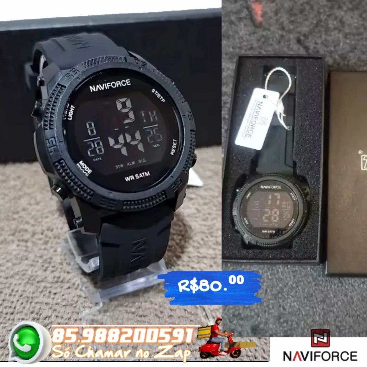 Relógio NAVIFORCE Digital combina um design moderno - Foto 2