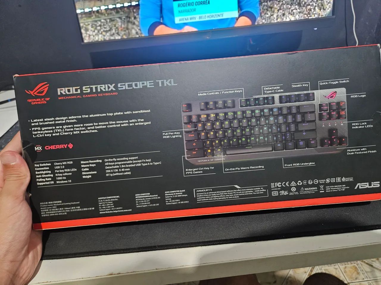 TECLADO GAMER ASUS ROG STRIX - Foto 2