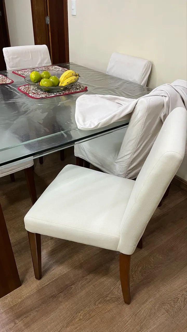 Mesa grande e cadeiras madeira maciça  - Foto 3