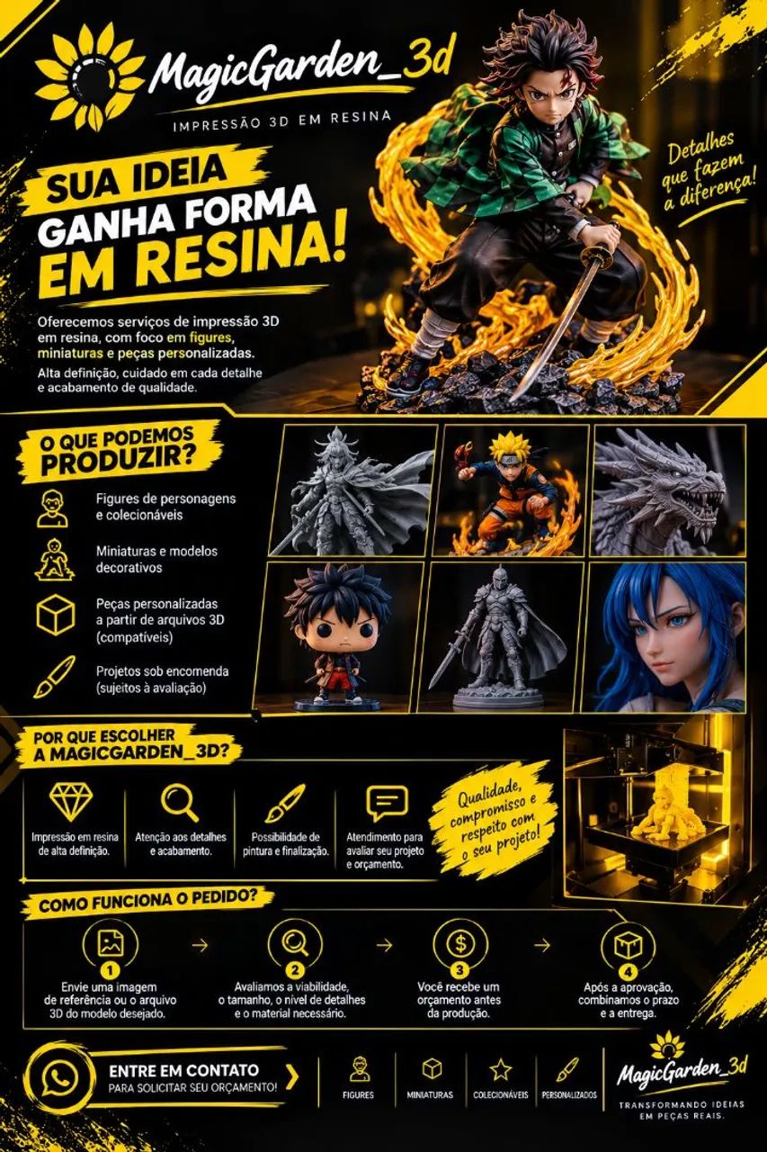 Impressão 3d em resina