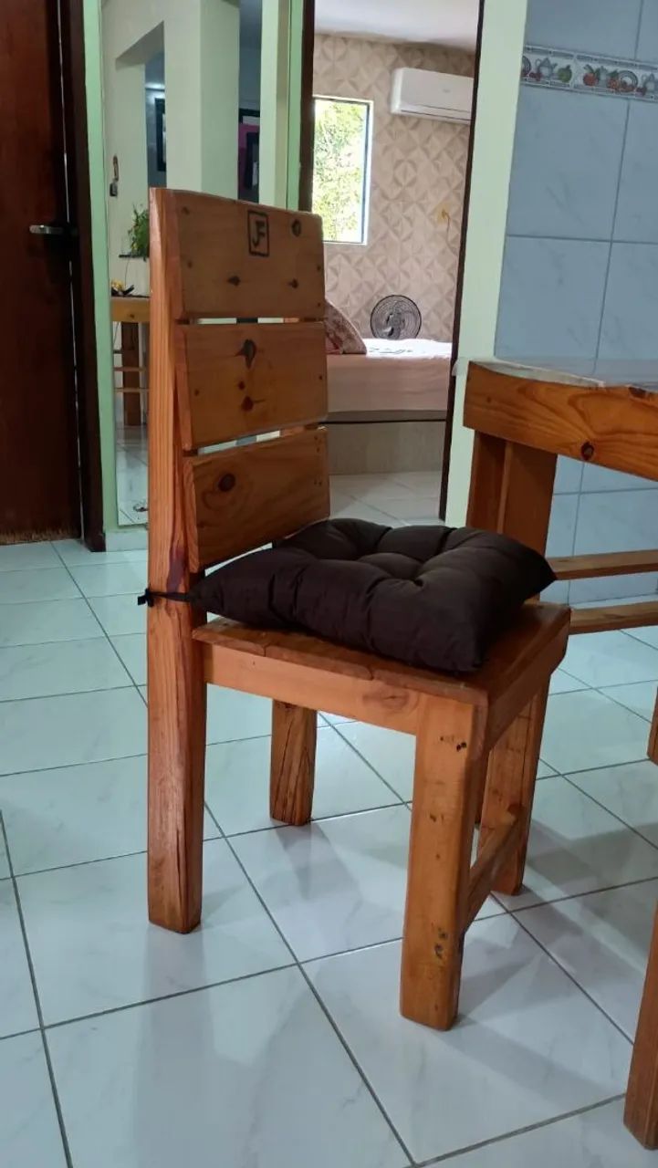 Mesa Jantar Rústica de Palete - Foto 2
