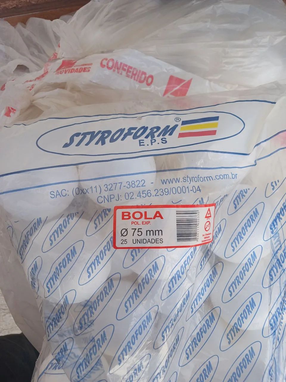 Bolas de isopor 75mm - Foto 2