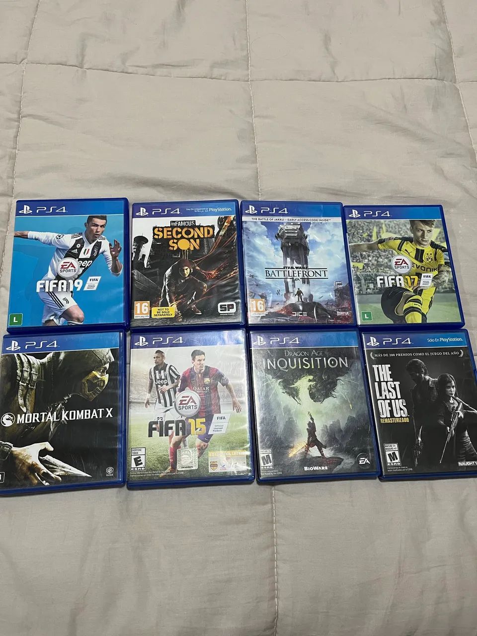 PS4 500GB + 8 JOGOS + 2 CONTROLES - Consoles de Vídeo Game
