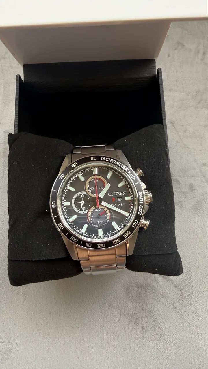 Citizen CA0780-52E Eco-Drive Cronógrafo - Excelente Estado - Completo com Caixa Original