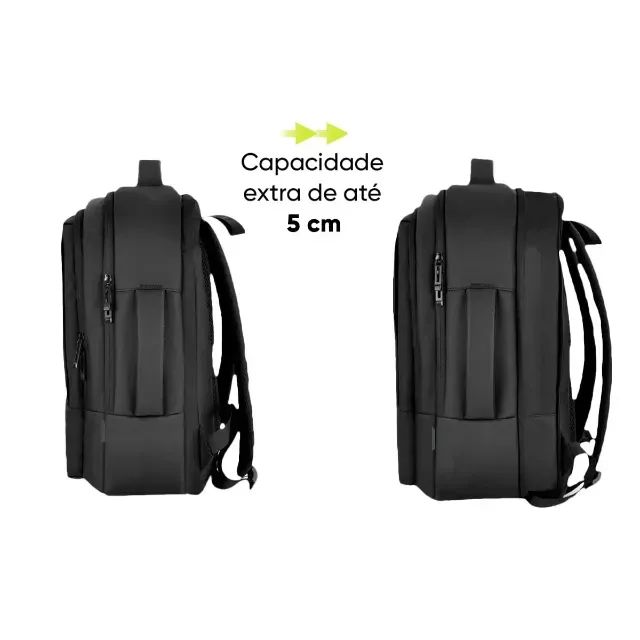 Mochila para Notebook Get Journey Preta 17" - WZetta - Foto 3
