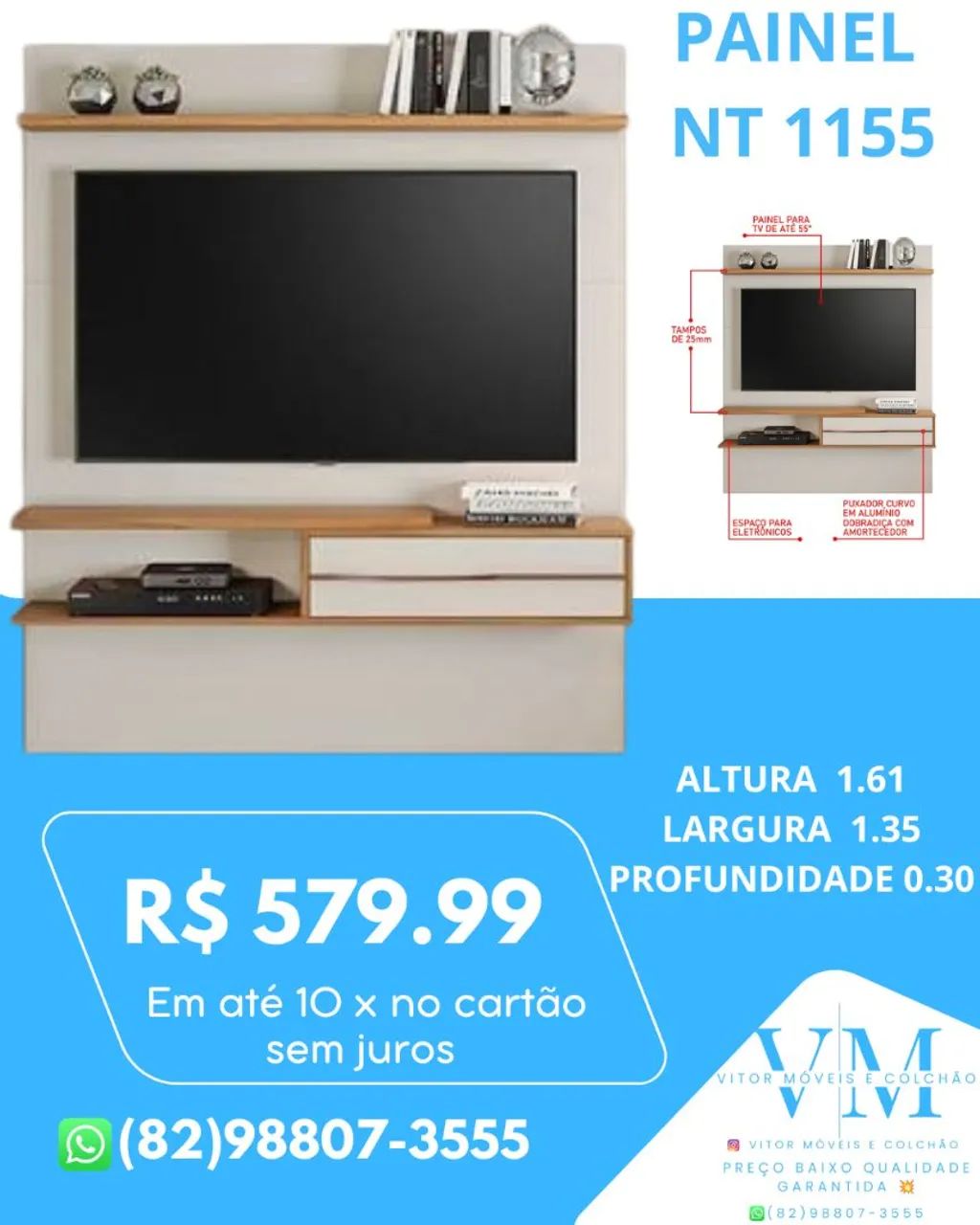 PROMOÇÃO DE RACK E PAINEL APARTI DE 