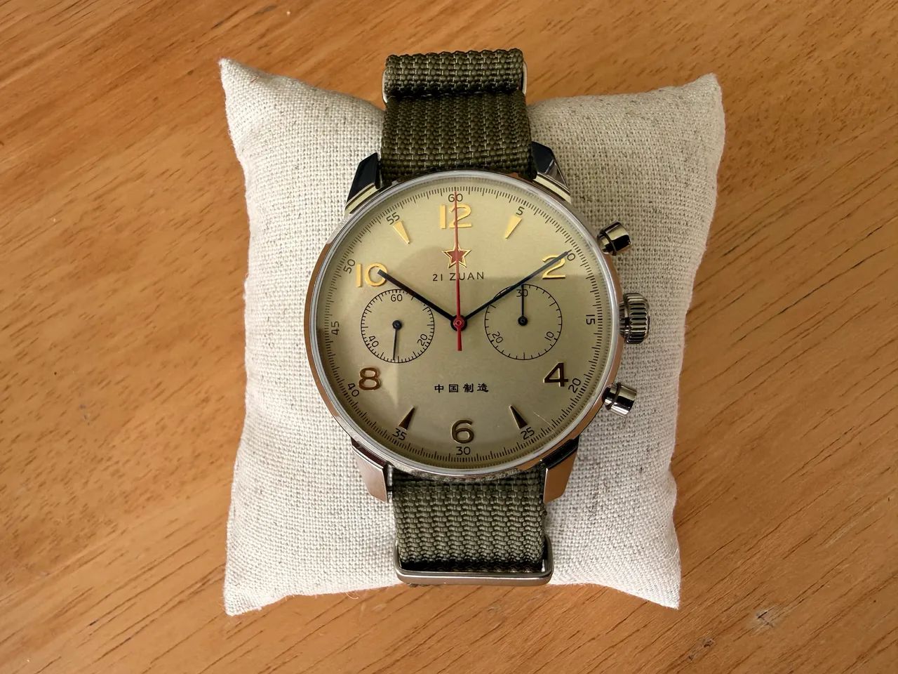 Relogio Seagull 1963 st1901 cronografo mecanico safira 40mm