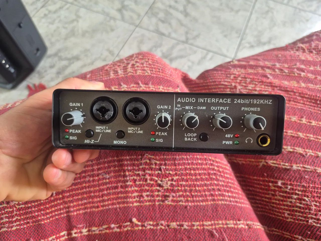 Interface de áudio Teyun Q-24 nova. - Foto 3