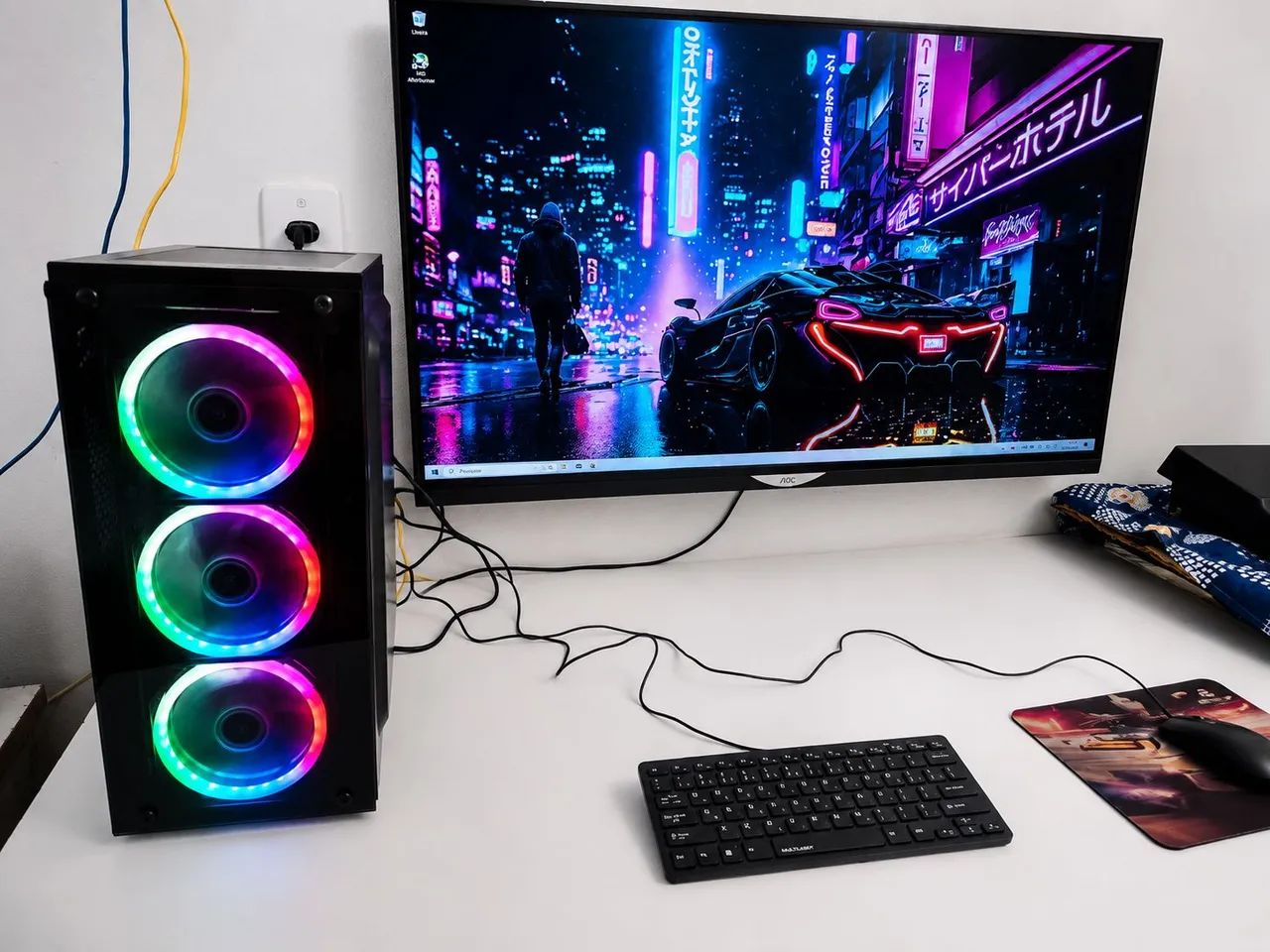 自作PC i7 4790K RAM16GB SSD256GB Win10Pro PC GAMER i7-4790K/16GB RAM/SSD/PLACA DE VÍDEO GTX1660 6GB OC