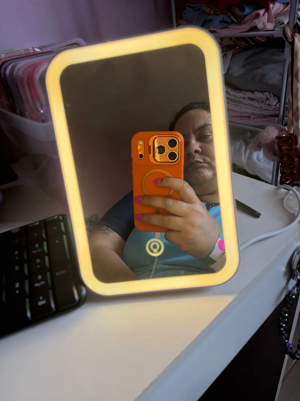 Espelho Led de mesa 