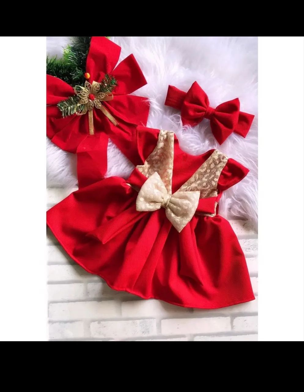 Vestido vermelho Natal 