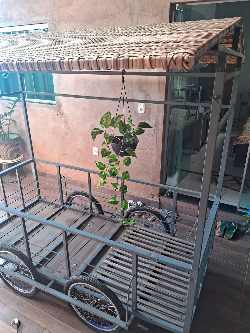 Carrinho, teto  todo  traçado fibra sintética! - Foto 4