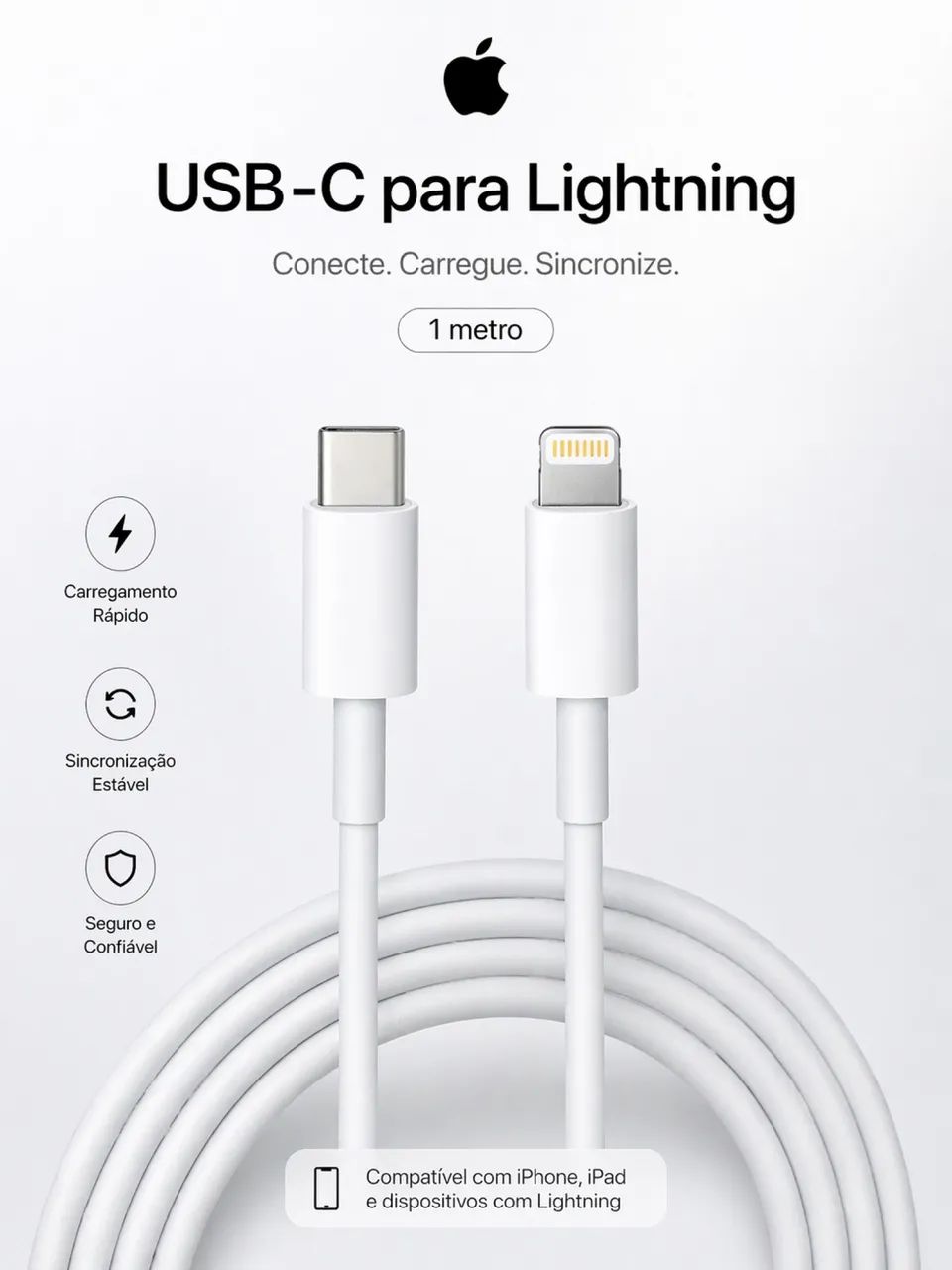 CABO IPHONE USB-C to LIGHTNING {ORIGINAL}  - Foto 2