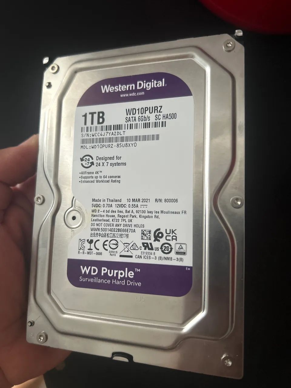 HD wd Purple 1 TB