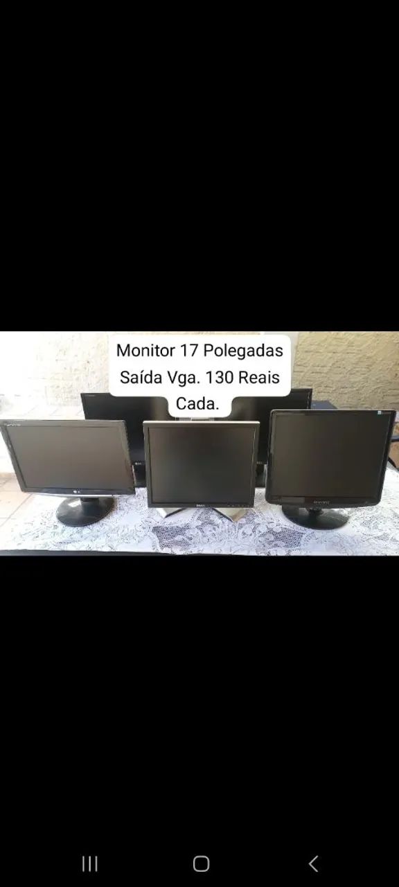 Monitor 17 Polegadas Saída Vga 