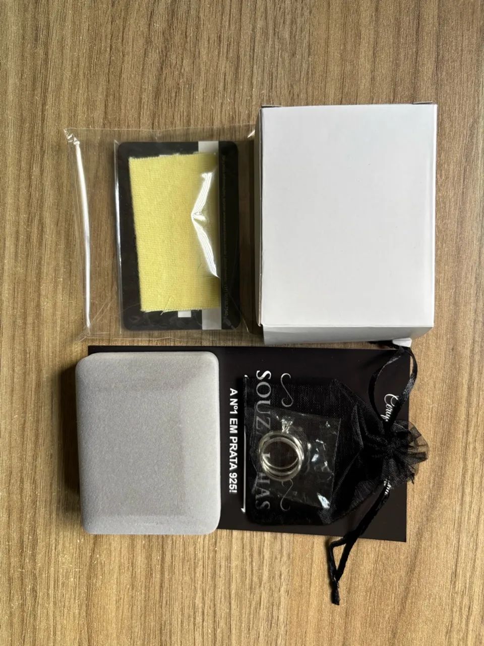 aliança 3mm (fosca e lisa com chanfro) | PRATA 950 (Com solitária)  - Foto 2