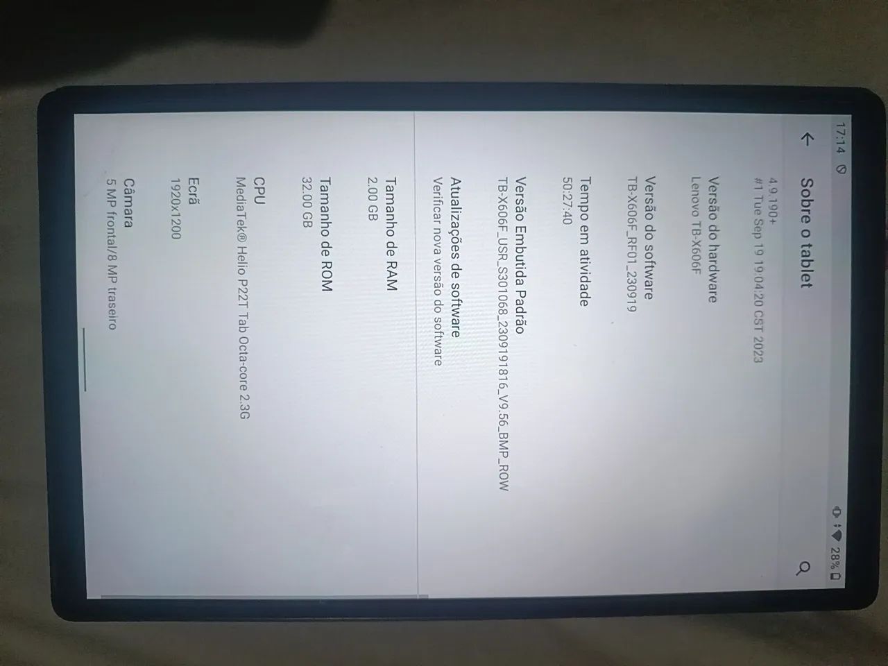 Tablet venda/troca
