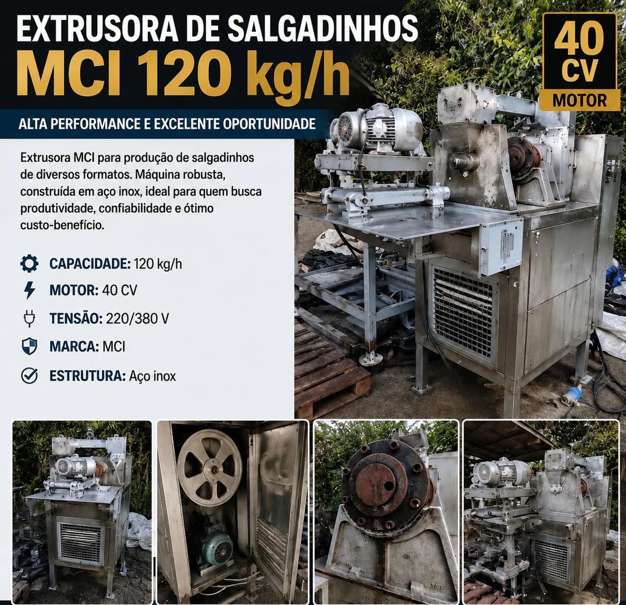 Extrusora de salgadinho