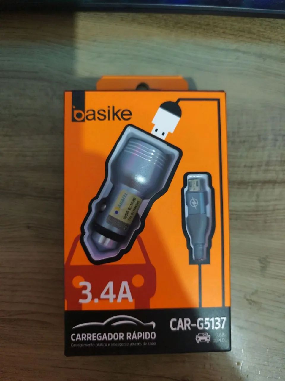 carregador veicular basike 3.4a V3