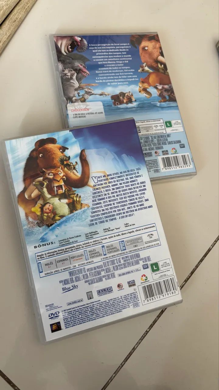 Colecao- A ERA DO GELO 1 e 3 - Foto 2