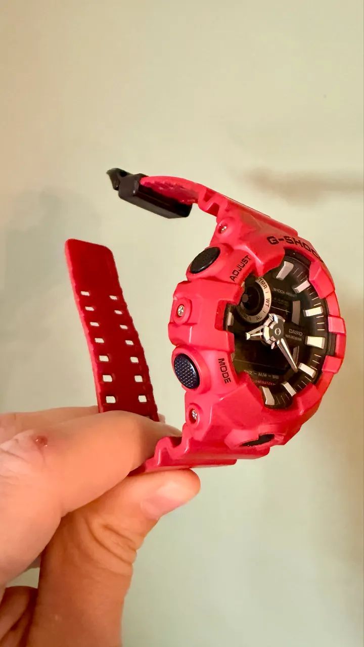 G-Shock GA-700-4A Vermelho - Foto 3