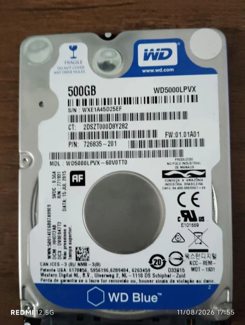 Hd notebook 500 GB slim 