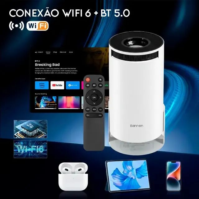 Projetor Portátil Smart Android Wi-fi Mini Hdmi - Foto 3