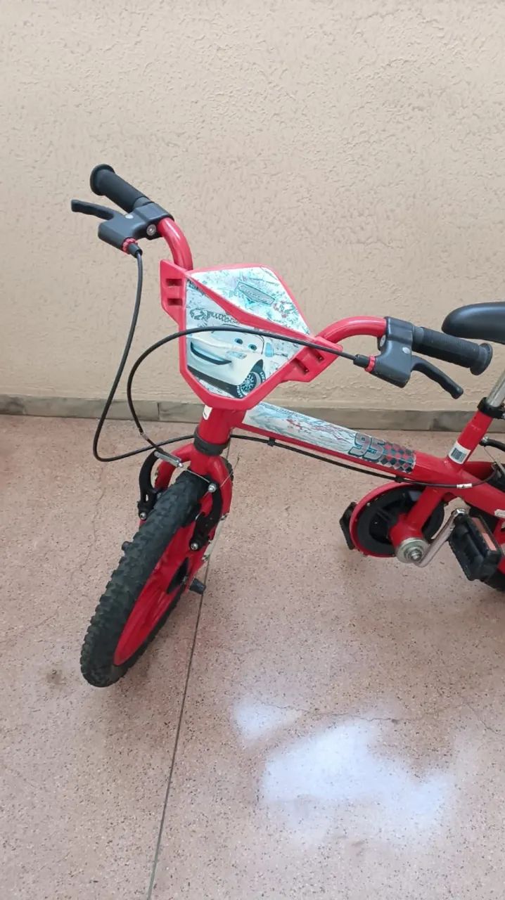 Bicicleta infantil Relâmpago McQueen - Foto 5