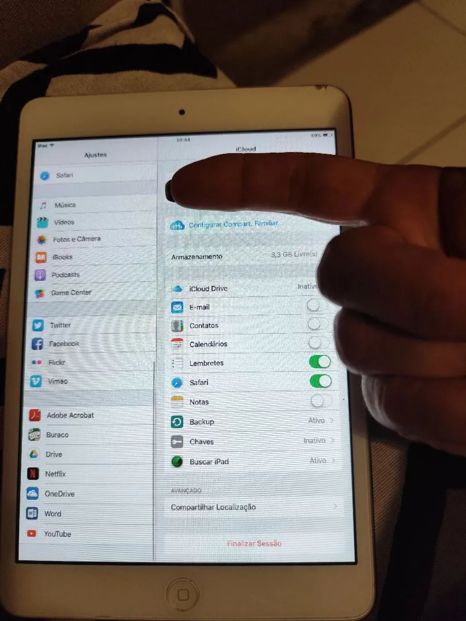iPad mini 1°geração + 2 capas de couro  - Foto 4